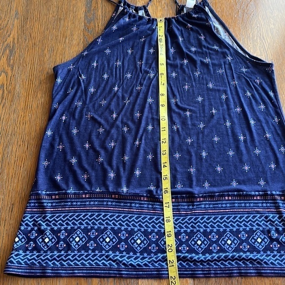 Old Navy high neck swing top sleeveless tassel tie in the back size S - Picture 11 of 13